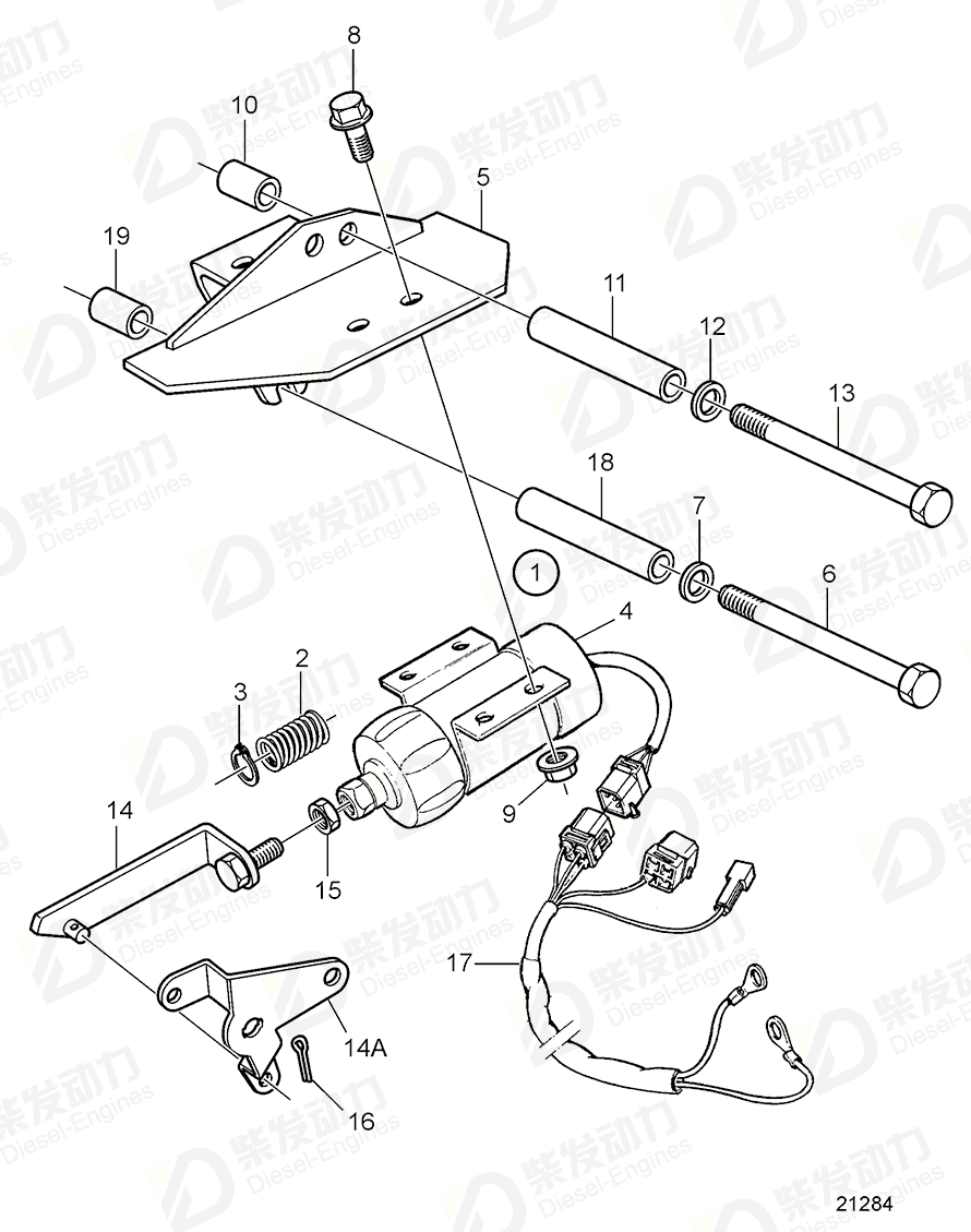 volvo penta Bracket 862162 Drawing volvo penta Bracket 862162 Drawing